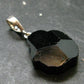 Black Tourmaline Schorl Silver Pendant From Brazil - 1.4" - 5.16 Grams