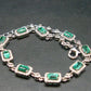 Emerald Silver Bracelet From Colombia - 2.46 Carats
