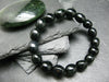 Black Jade Nephrite Genuine Bracelet ~ 7 Inches ~ 10mm Tumbled Beads