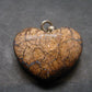 Very Rare Heart Boulder Opal Sterling Silver Pendant Necklace From Australia - 1.1" - 9.57 Grams