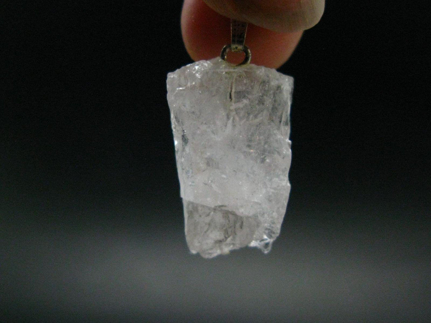 Very Nice Pink Morganite Silver Pendant From Brazil - 1.2" - 3.73 Grams