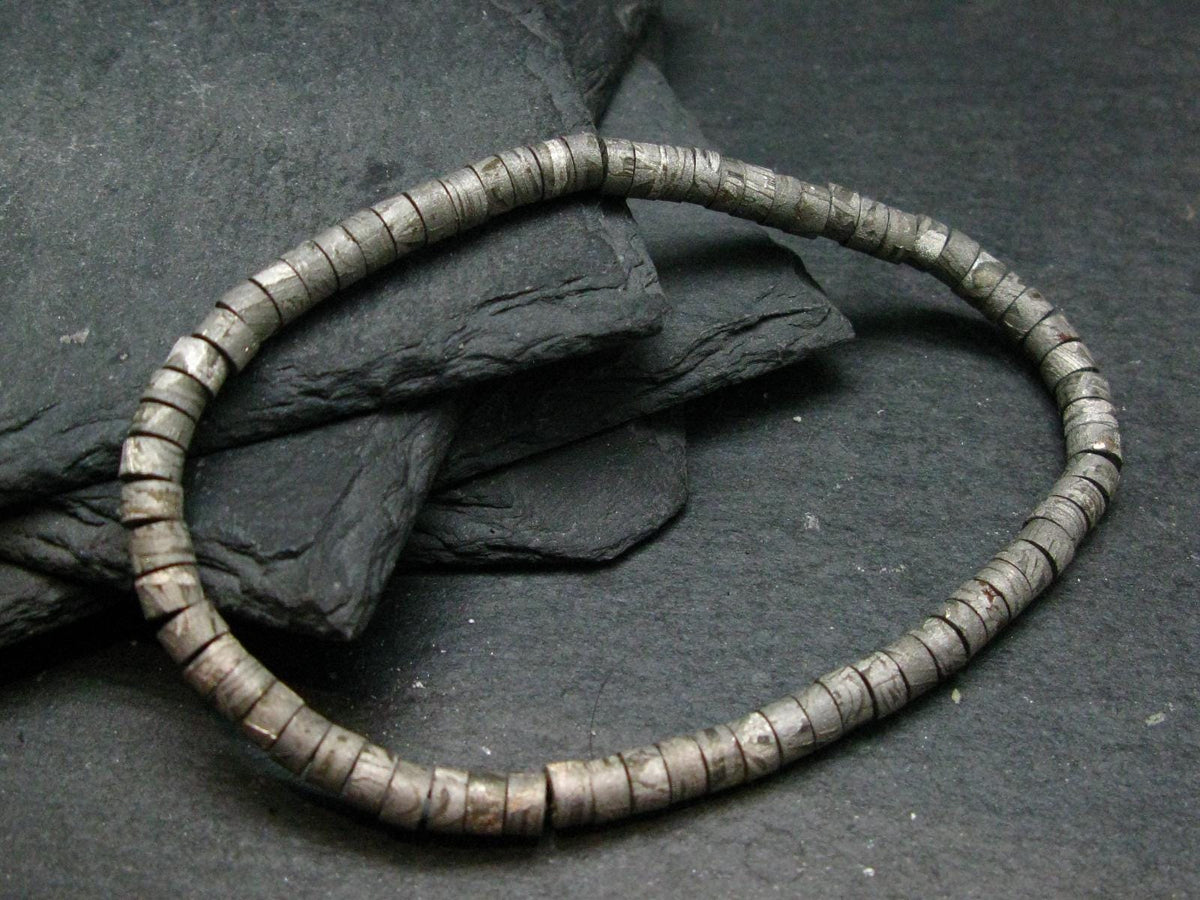 Meteorite Gibeon Genuine Bracelet ~ 8 Inches ~ 5mm Rondelle Beads
