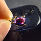 Rare Black Opal Gold Plated Silver Pendant from Australia 0.6" - 0.93 Grams
