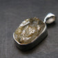 Gray Herderite Silver Pendant from Africa - 0.7" - 1.38 Grams