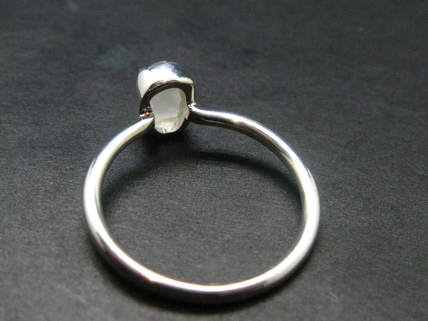 Phenakite Phenacite Crystal Silver Ring From Brazil - Size 8 - 1.80 Grams