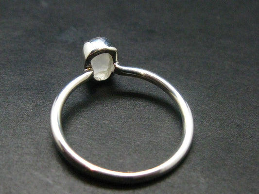 Phenakite Phenacite Crystal Silver Ring From Brazil - Size 8 - 1.80 Grams