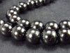 Elite Shungite Necklace with 8mm Round Beads From Russia - 18"