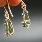 Moldavite Tektite Silver Earrings from Czech Republic - 1.84 Grams
