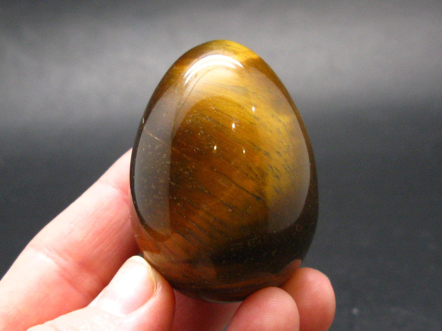 Golden Tiger Eye Egg From South Africa - 1.9"