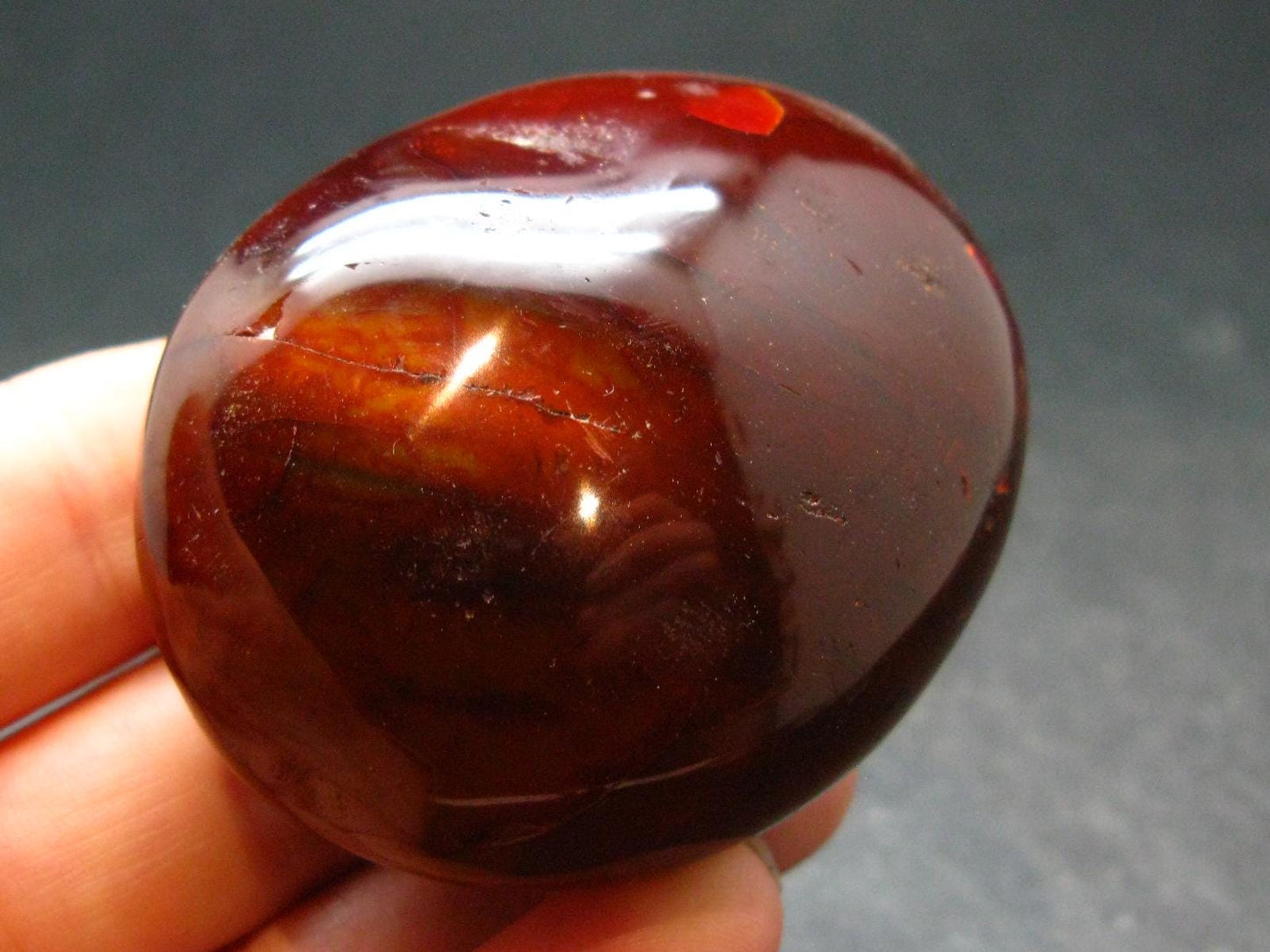 Carnelian Tumbled Stone From Madagascar - 2.1" - 98.31 Grams