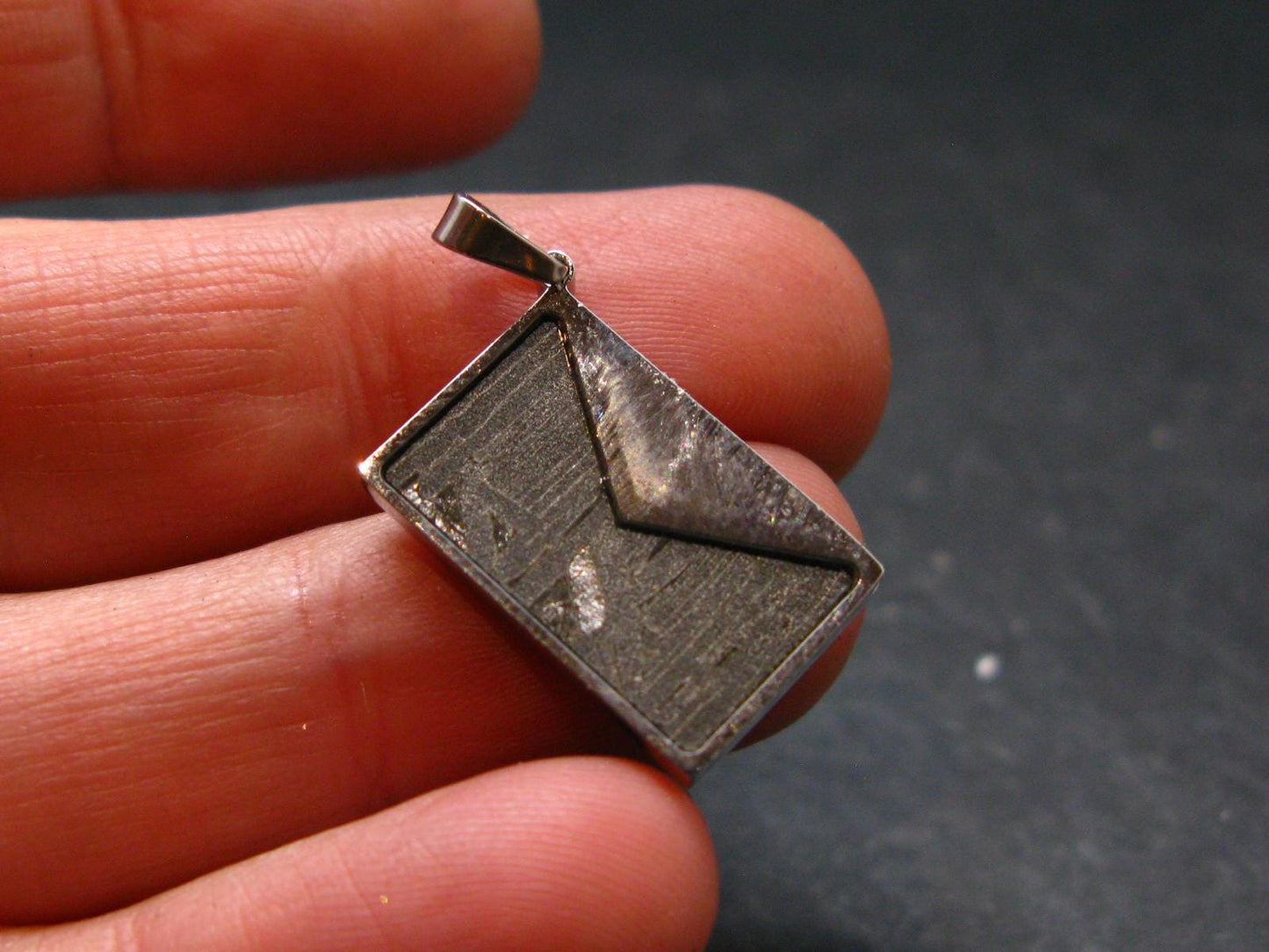 Muonionalusta Meteorite Pendant from Sweden - 0.9" - 2.66 Grams