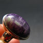 Very Rare Kammererite Chrome Clinochlore Silver Ring from Turkey - Size 8