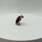 Natural Ruby Sterling Silver Pendant | July Birthstone