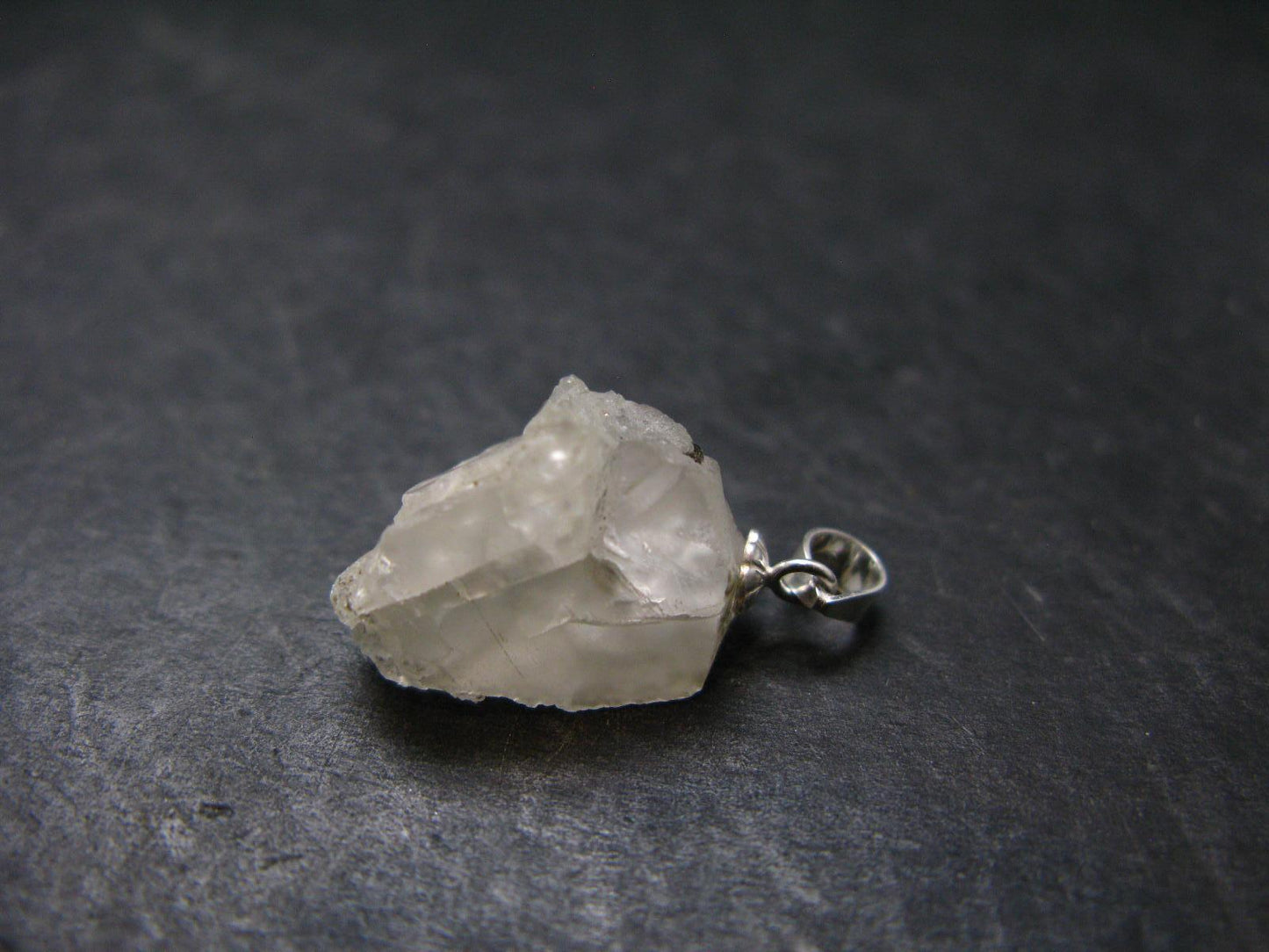 Phenakite Phenacite Crystal Silver Pendant From Russia - 0.9" - 3.14 Grams