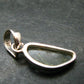 Moldavite Tektite Silver Pendant from Czech Republic - 1.0" - 1.08 Grams