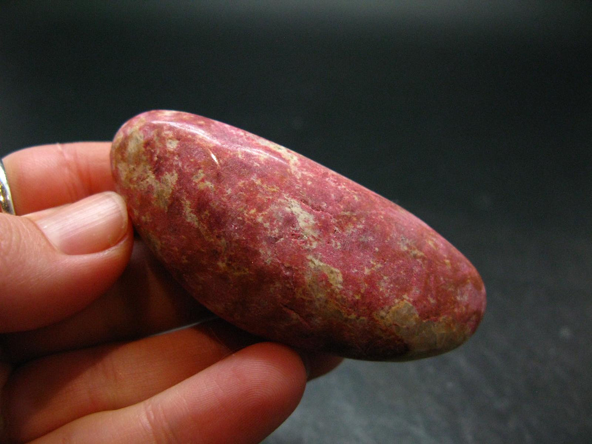 Rare Red Thulite Piece From Norway - 2.6" - 62.81 Grams