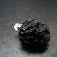 Tibetan Black Tektite Silver Pendant From Tibet - 1.0" - 5.91 Grams
