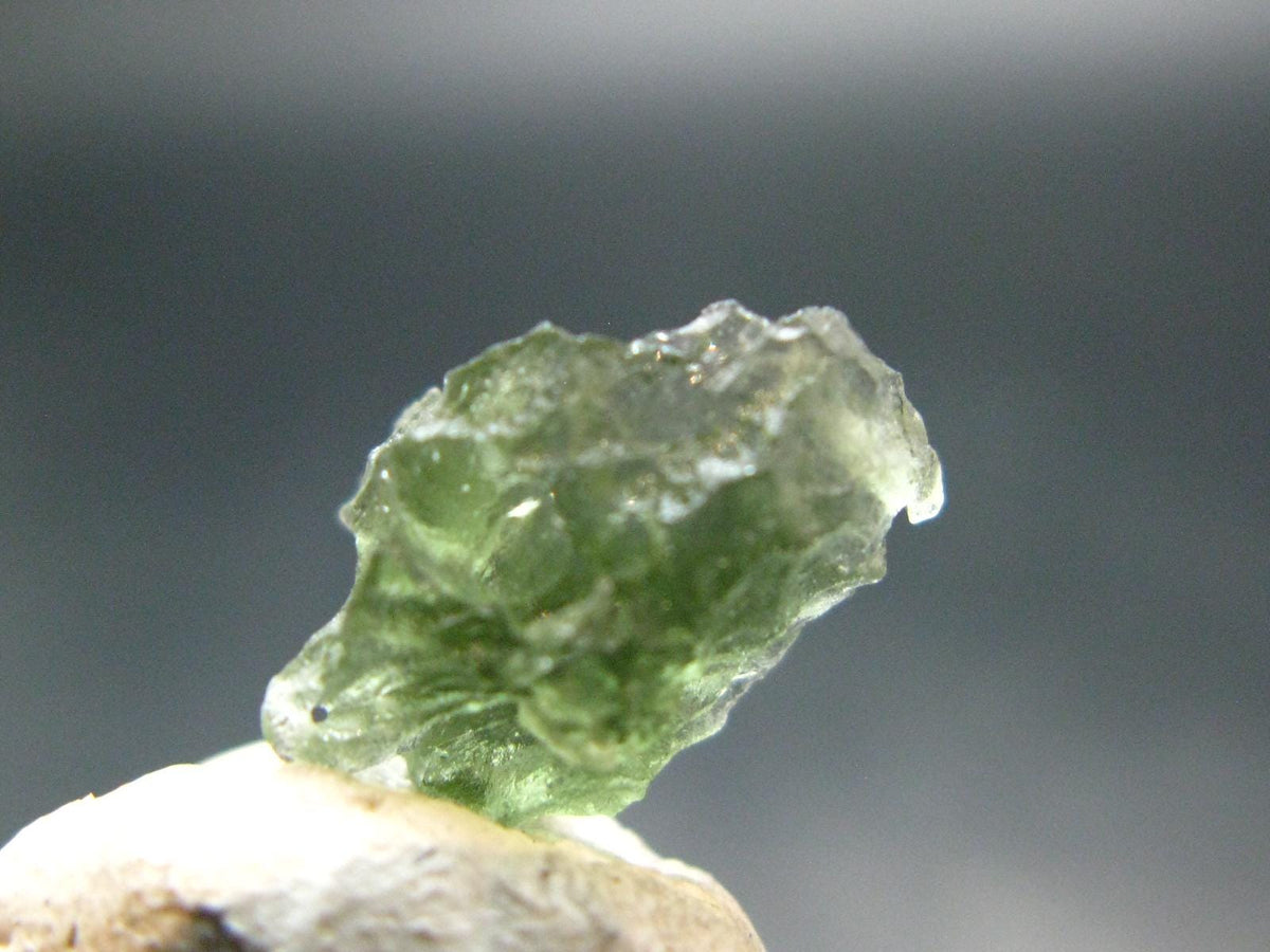 Moldavite Tektite Raw Piece from Czech Republic - 0.5" - 2.75 Carats - 0.56 Grams