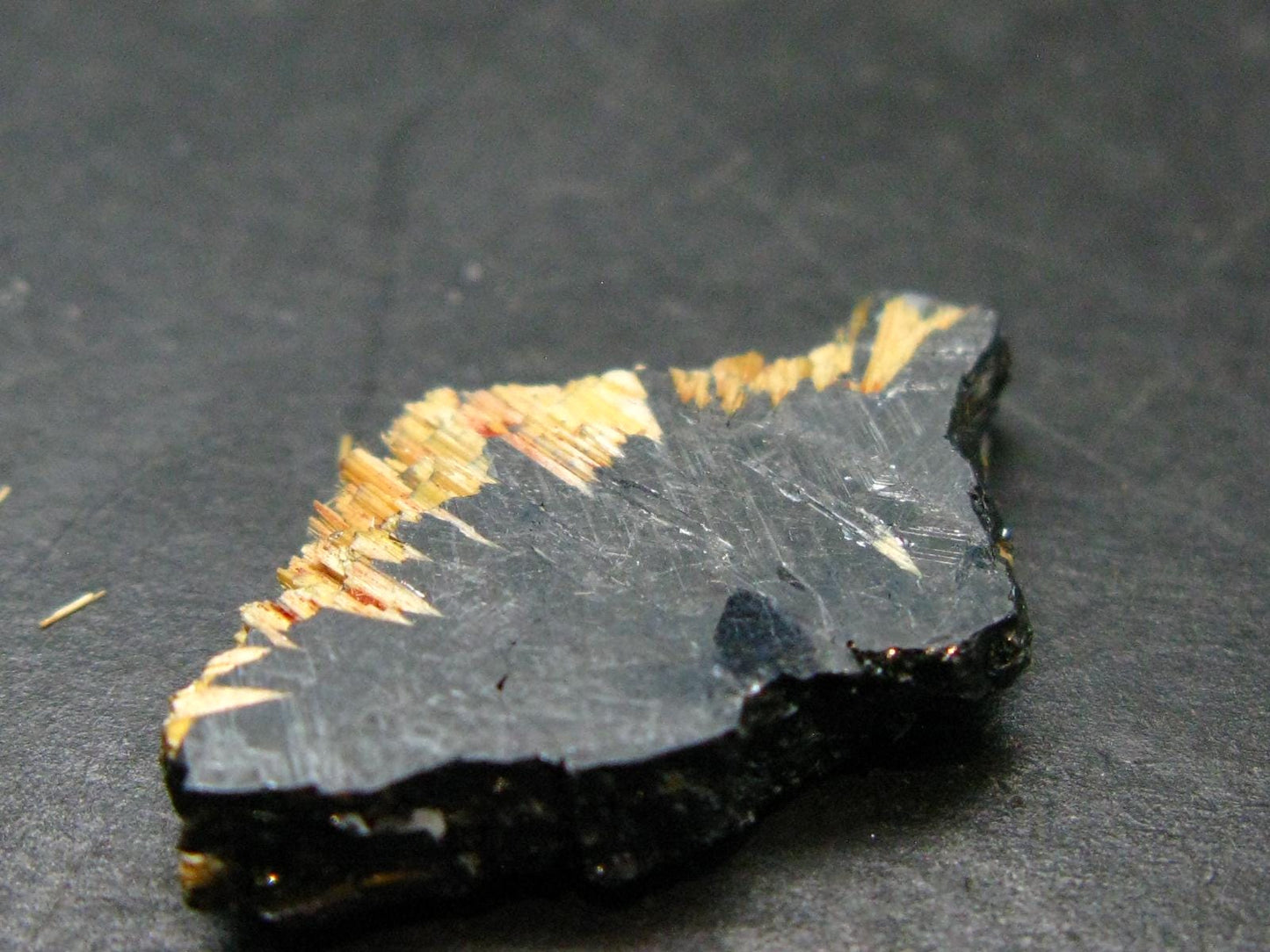 Large Hematite and Rutile Cluster from Brazil - 1.1" - 4.48 Grams