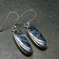 Natural Pietersite Silver Earrings from Namibia - 1.6" - 3.79 Grams