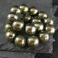 Pyrite Genuine Bracelet ~ 7 Inches ~ 10mm Round Beads