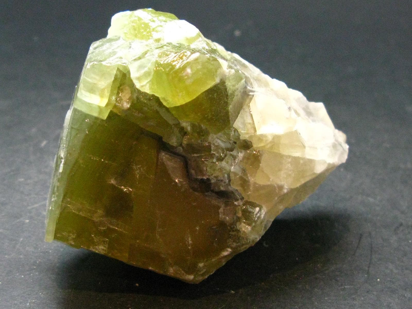 Green Brownish Calcite Crystal from Mexico - 190.15 Grams - 2.9"