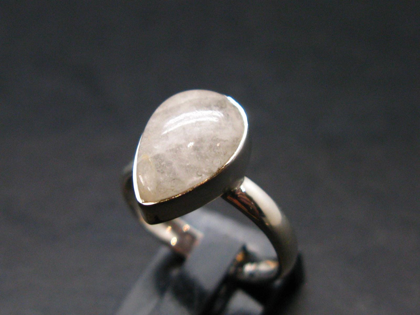 Natrolite Silver Ring From Russia - 2.33 Grams - Size 6