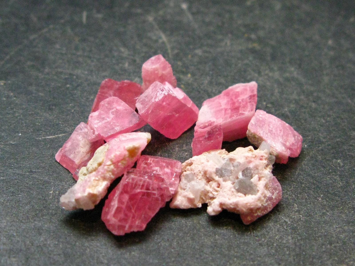 Lot of 10 Rhodochrosite Crystals From Colorado USA - 5.40 Grams