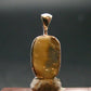 Large Natural Agni Gold Danburite Sterling Silver Pendant from Tanzania - 0.7" - 1.28 Grams