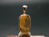 Large Natural Agni Gold Danburite Sterling Silver Pendant from Tanzania - 0.7" - 1.28 Grams