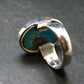 Genuine Turquoise Sterling Silver Ring - 11.53 Grams - Size 9