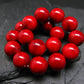 Red Coral Genuine Bracelet ~ 7 Inches ~ 11mm Round Beads
