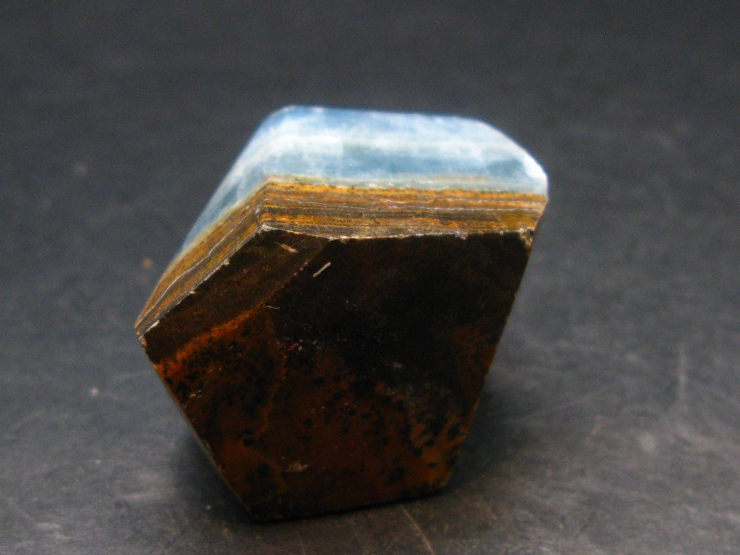 Nice Lemurian Aquatine Blue Calcite Tumbled From Argentina - 1.4" - 35.42 Grams