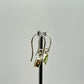 Sterling Silver Peridot Teardrop Dangle Earrings | August Birthstone