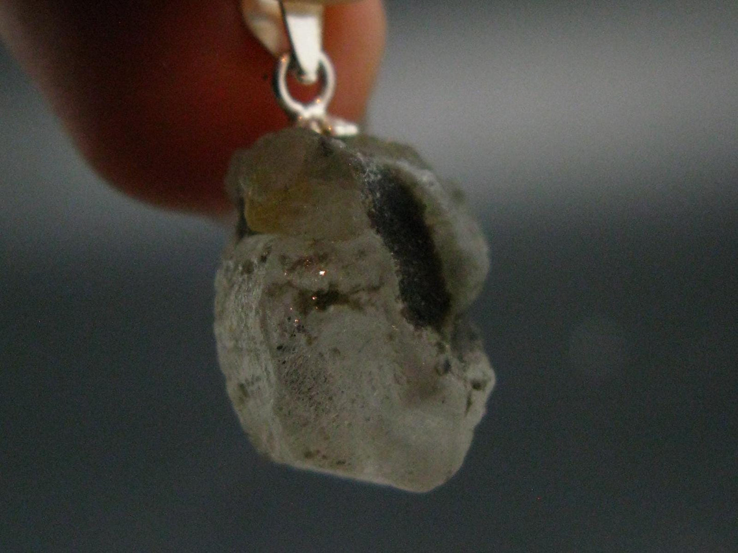 Phenakite Phenacite Crystal Silver Pendant From Russia - 0.8" - 2.81 Grams