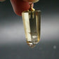 Natural Unheated Citrine Sterling Silver Gold Plated Pendant from Brazil - 1.4" - 6.87 Grams