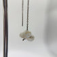 Raw Herderite Crystal Threader Earrings in Sterling Silver - 2.68g