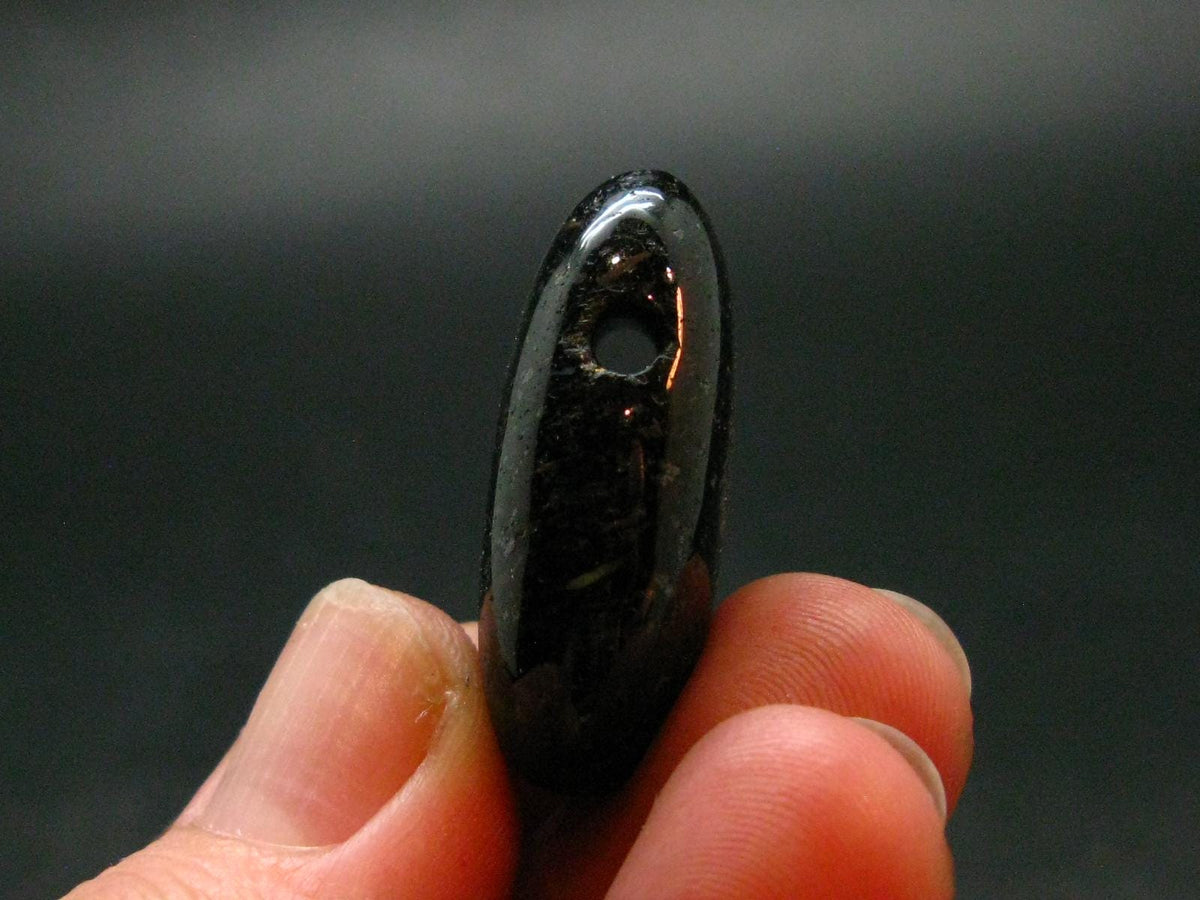 Nuumite Nuummite Metal Free Pendant From Greenland - 1.1" - 10.93 Grams