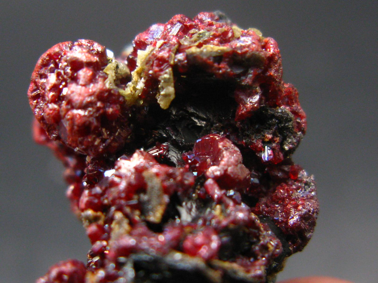 Rare Gem Proustite Cluster From Morocco - 1.4" - 12.42 Grams