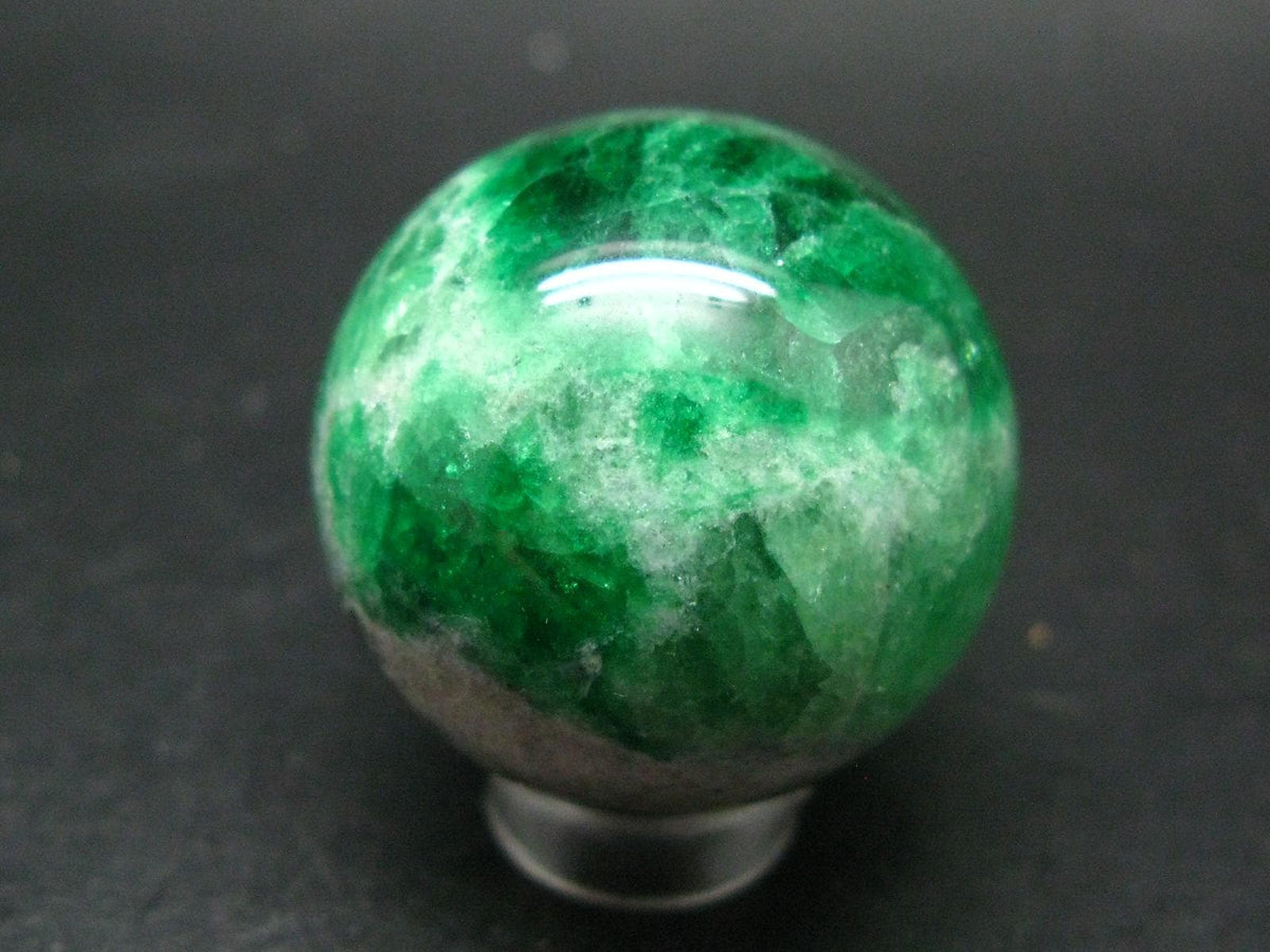 Gem Tsavorite Garnet Sphere Ball From Tanzania - 62.29 Grams - 1.3"