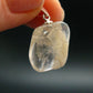 Clear Petalite Crystal Silver Pendant from Brazil - 0.9" - 2.19 Grams