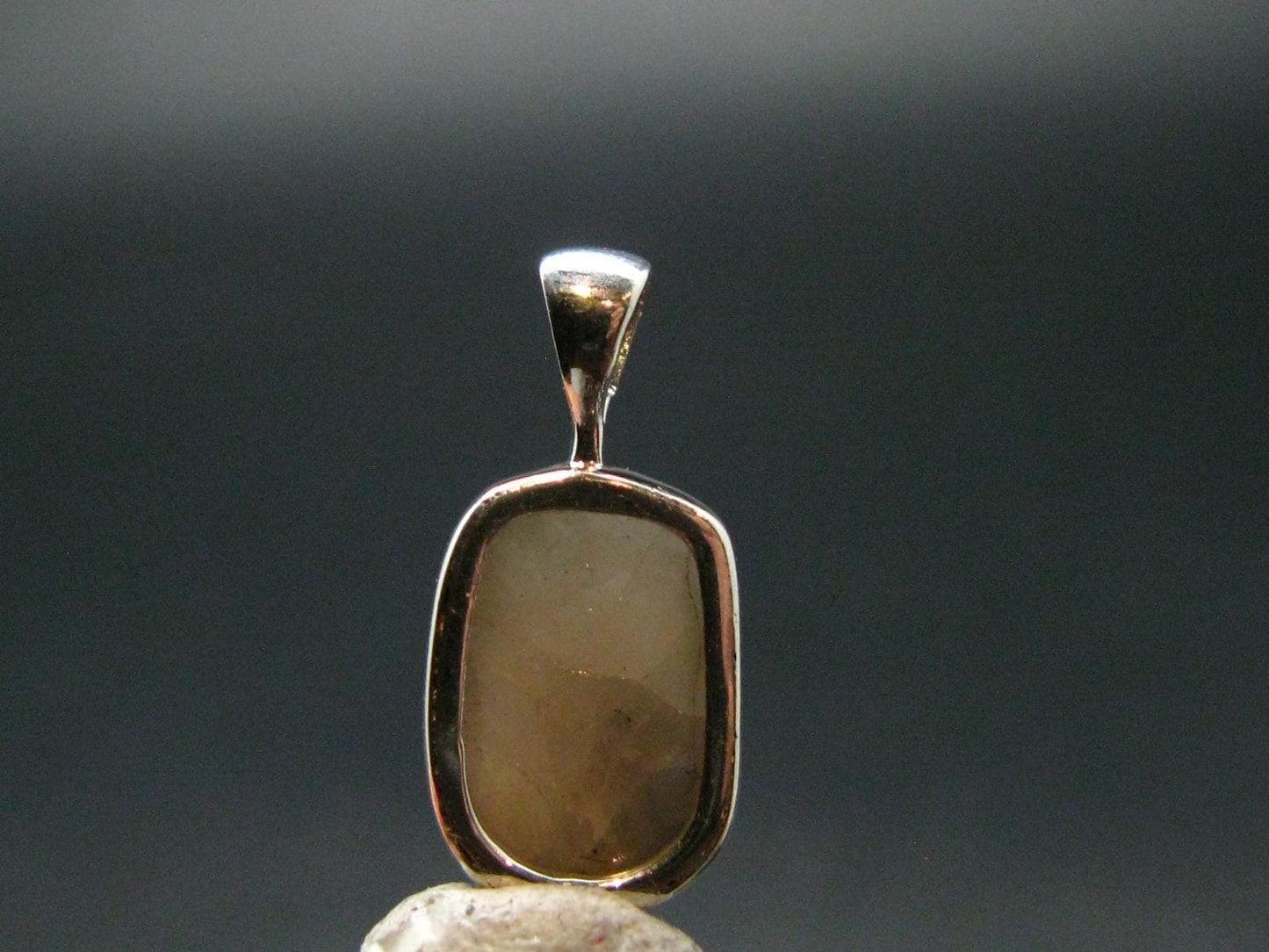 Phenakite Phenacite Crystal Silver Pendant From Russia - 0.7" - 1.27 Grams