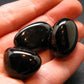 Lot Of 3 Whitby Jet Genuine Tumbled Stones From UK - 13.0 Grams