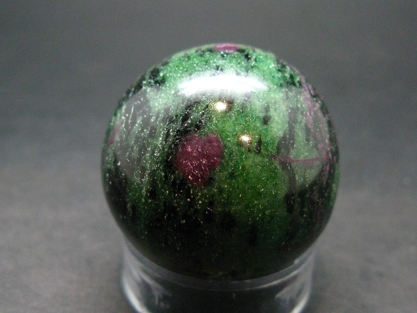 Ruby In Zoisite Sphere from India - 1.4" - 86.0 Grams