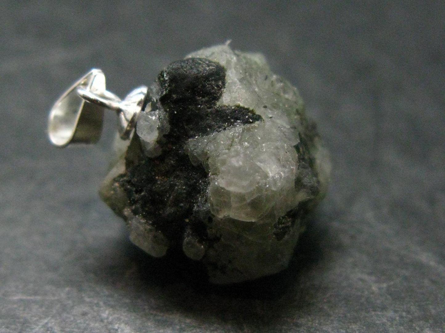 Phenakite Phenacite Crystal Silver Pendant From Russia - 0.8" - 3.59 Grams