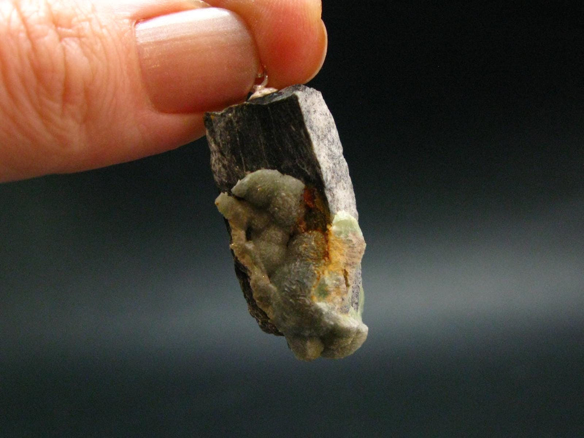Rare Wavellite Cluster Silver Pendant From Arkansas, USA - 1.5" - 6.95 Grams