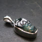 Blue Lazulite Silver Pendant From Pakistan - 0.8" - 1.88 Grams