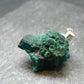 Sharp Dark Green Sparkling Gemmy Dioptase Silver Pendant from Kazakhstan - 0.9" - 3.89 Grams