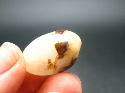 Rare Cryolite Tumbled Stone From Greenland - 0.9" - 7.65 Grams