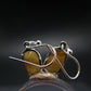 Rare Agni Gold Danburite Silver Earrings From Tanzania - 3.0 Grams - 1.1"
